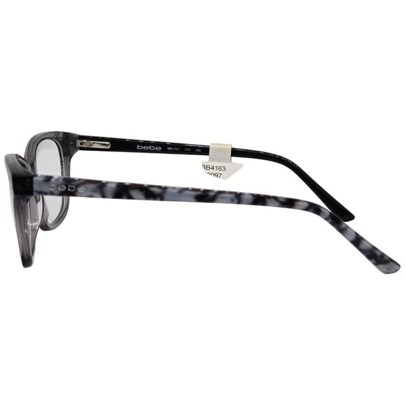 Bebe BB4163 Grey Crystal Eyeglass Frames 55-17-135 Women’s Rectangle Optical Gla - Picture 3 of 7